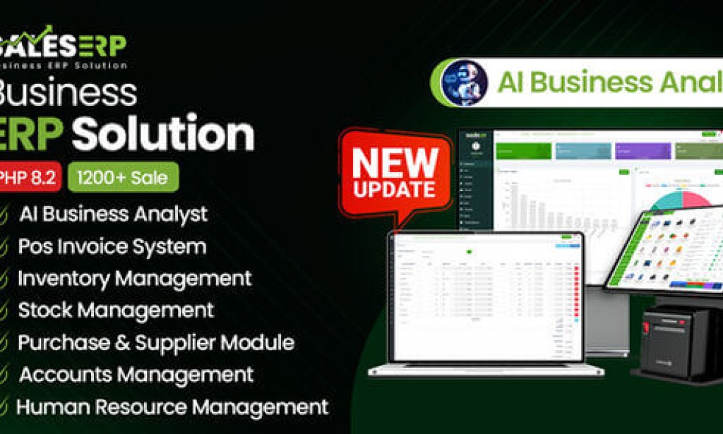 SalesERP v12.13 Nulled – AI Powered Business ERP for Sales, Billing, Inventory, Accounting and HR Script