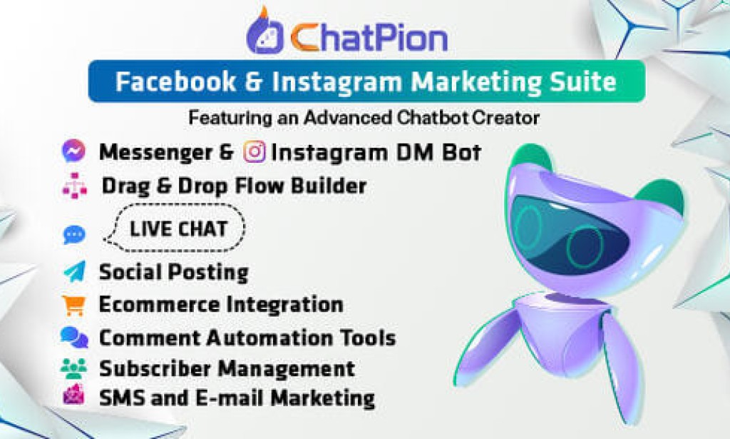 ChatPion v9.4.3 Nulled – AI Chatbot for Facebook, Instagram, eCommerce, SMS/Email & Social Media Marketing (SaaS) Script