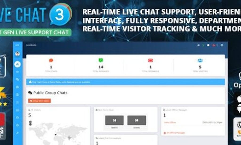 Live Support Chat v5.1.3 Nulled – Live Chat 3 PHP Script