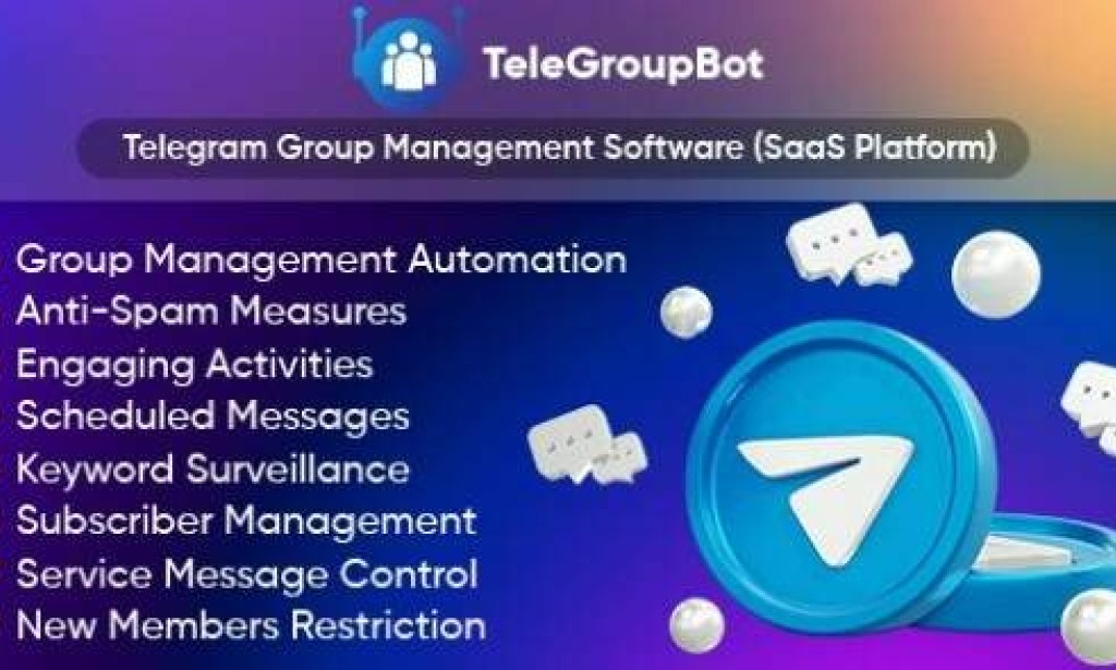 TeleGroupBot v1.6 Nulled – Telegram Group Management Software (SaaS Platform) Script