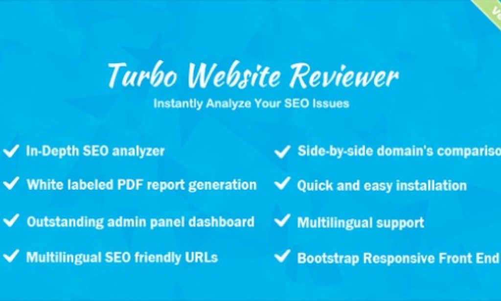 Turbo Website Reviewer v3.0 Nulled – In-depth SEO Analysis Tool PHP Script