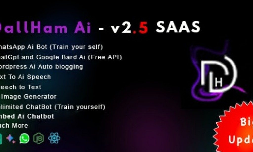 DallHam v3.9 – Gemini Ai, WhatsApp Chatbot, Avatar Maker SAAS System Script