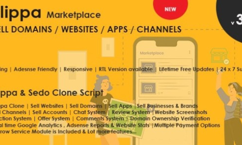 Slippa v4.0 Nulled – Domains, Website, App & Social Media Marketplace PHP Script