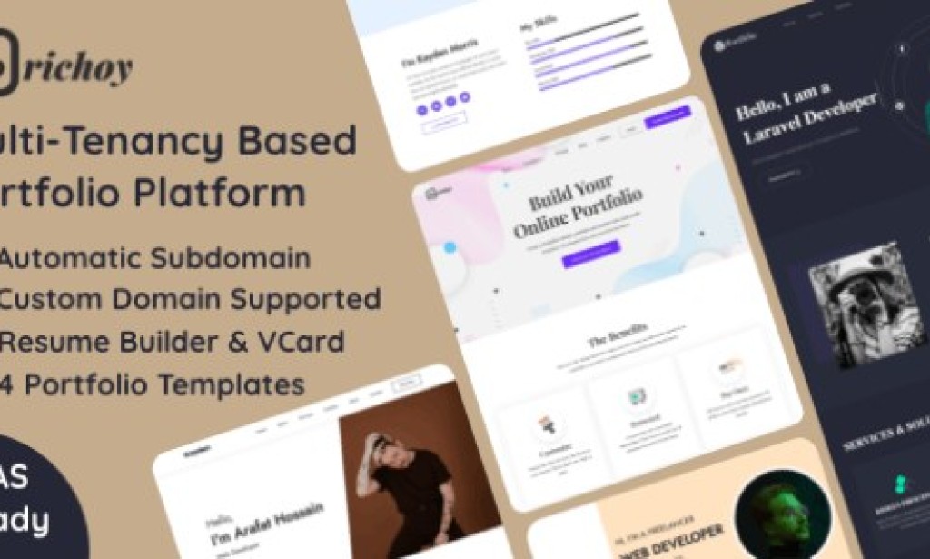 Porichoy v1.7 Nulled – Multitenancy Based Portfolio Builder Platform (SAAS) Script