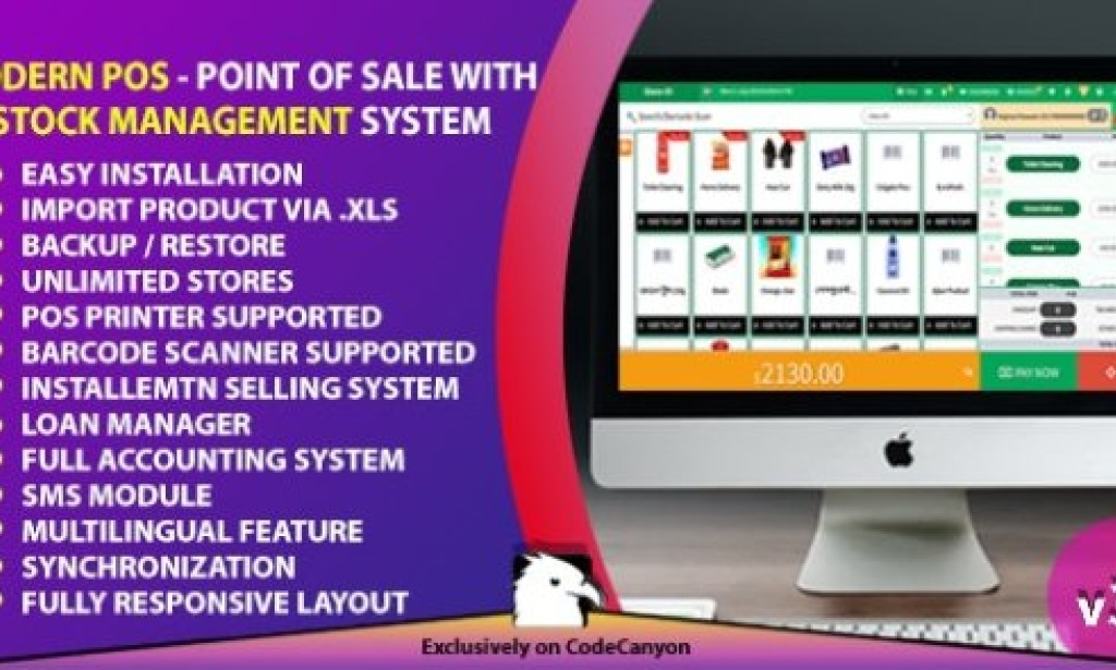 Modern POS v3.3 Nulled – Point of Sale with Stock Management System PHP Script