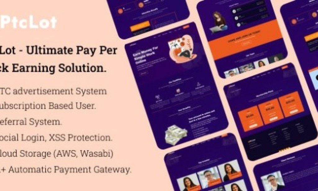 PtcLot v1.1.2 – Ultimate Pay Per Click Earning Solution PHP Script