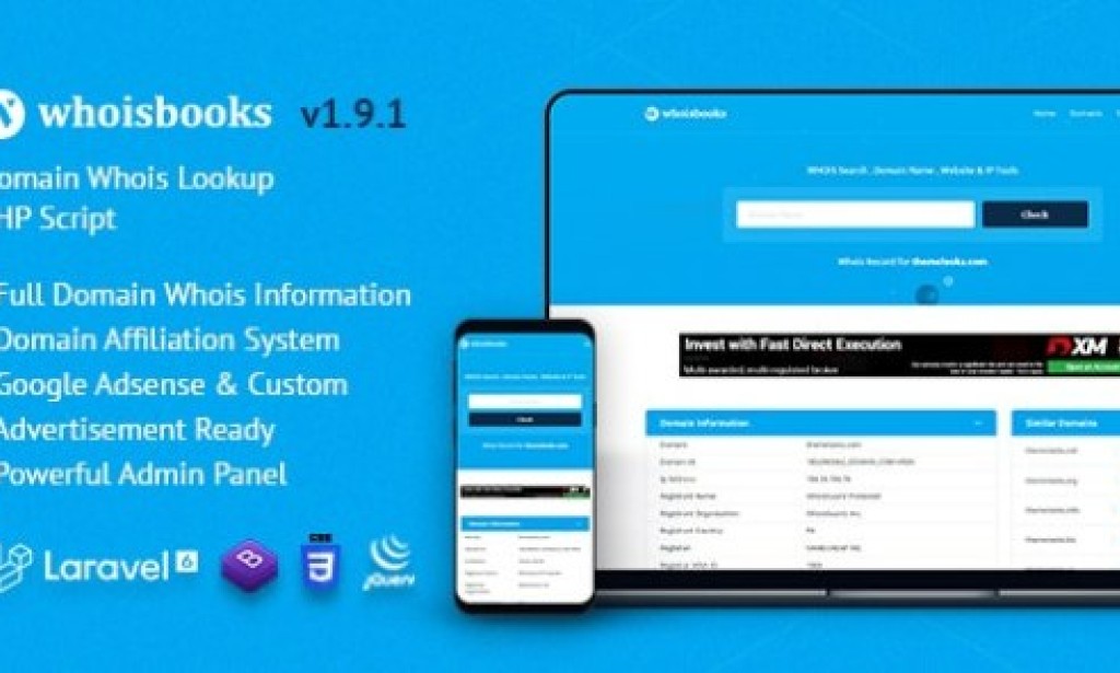 WhoisBooks v1.9.1 Nulled – Domain Whois Lookup PHP Script