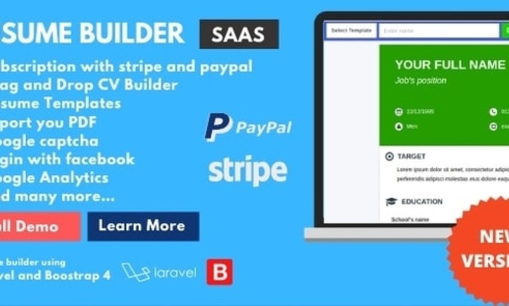 ResumeFaGo v1.2 – SaaS Resume and CV Builder Nulled Script
