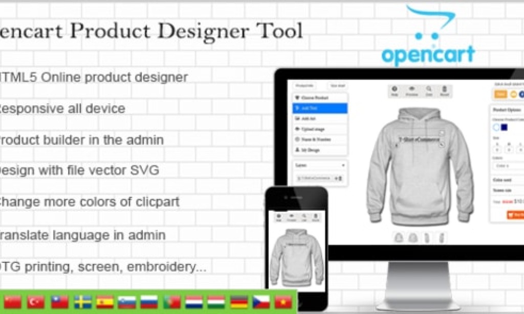 Opencart Custom Product Designer – OpenCart Nulled Plugin