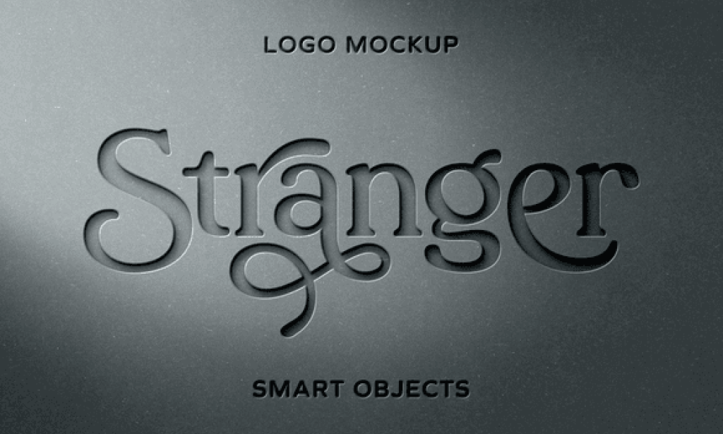 Cut-Out Paper PSD Logo Mockup
