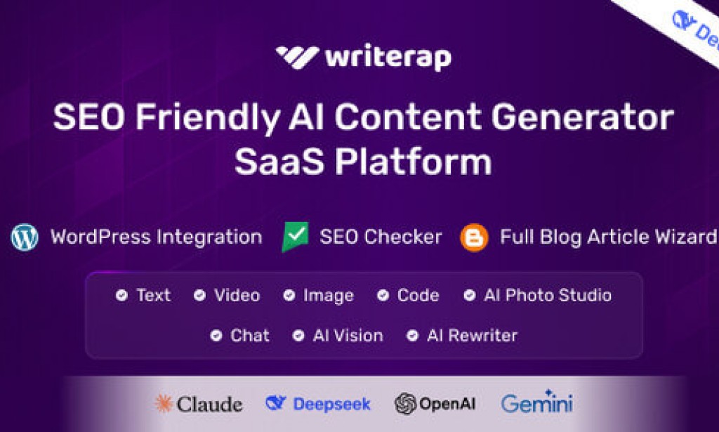 Writerap v1.5.1 – AI Content Generator with SEO Optimizer SaaS Application