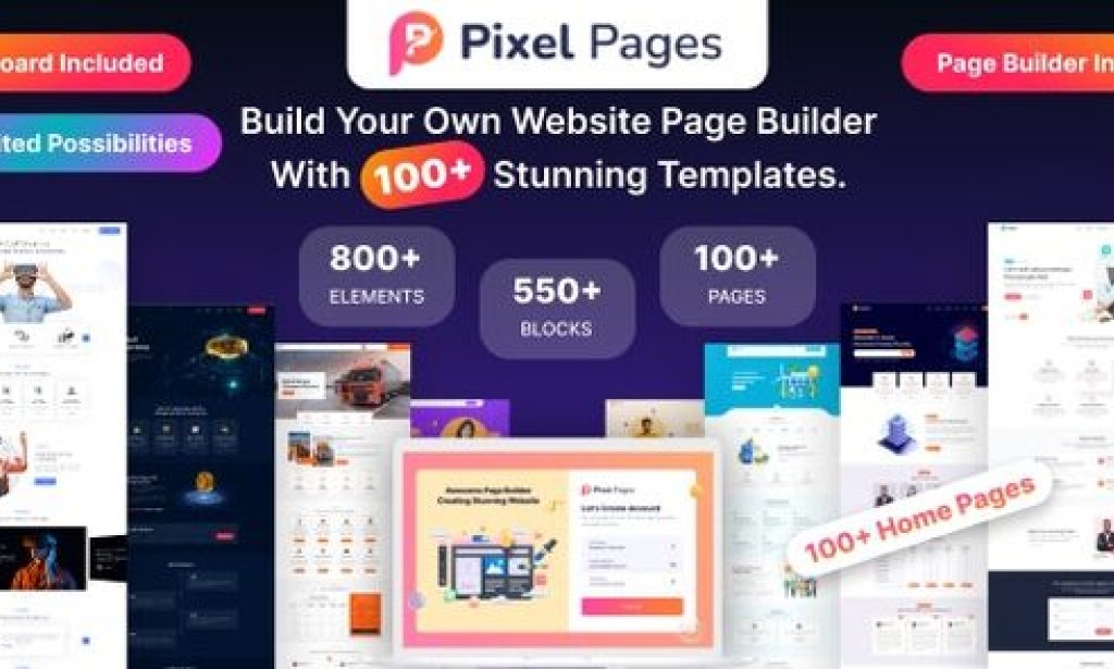PixelPages v1.0.7 – SAAS Application Website Builder for HTML Template
