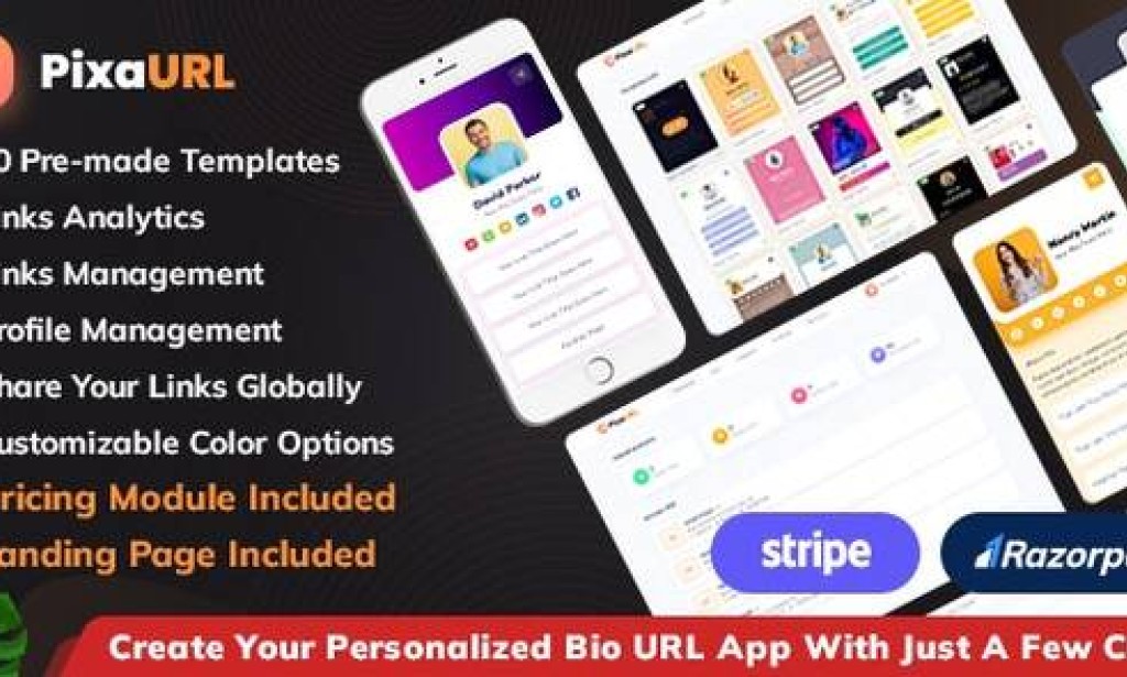 PixaURL v2.3 – Run Your Own SaaS Platform for Building Bio URL , Mini Sites, Digital Cards Script