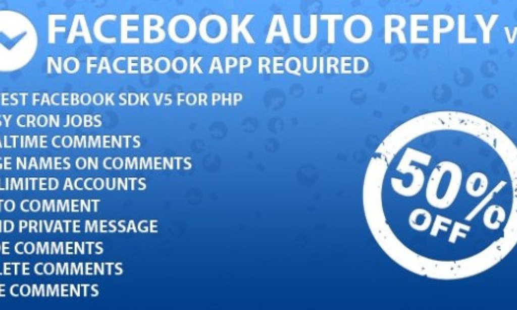 Facebook Auto Reply v2.0.1 (SAAS Ready) PHP Script