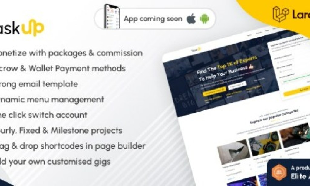 Taskup v1.4 – A Freelance and Service Finder Marketplace PHP Script