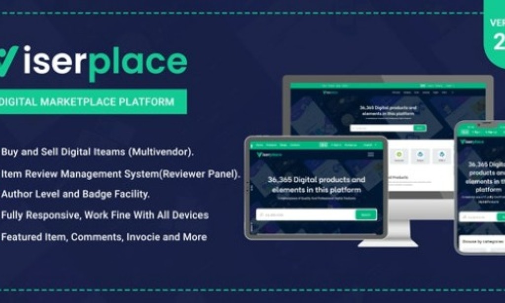 ViserPlace v2.0 Nulled – Digital Marketplace Platform PHP Script