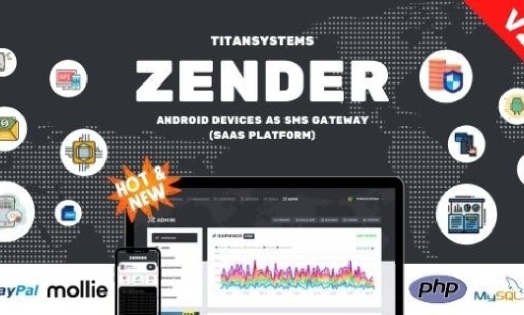 Zender v3.3.4 – Android Mobile Devices as SMS Gateway (SaaS Platform) PHP Script