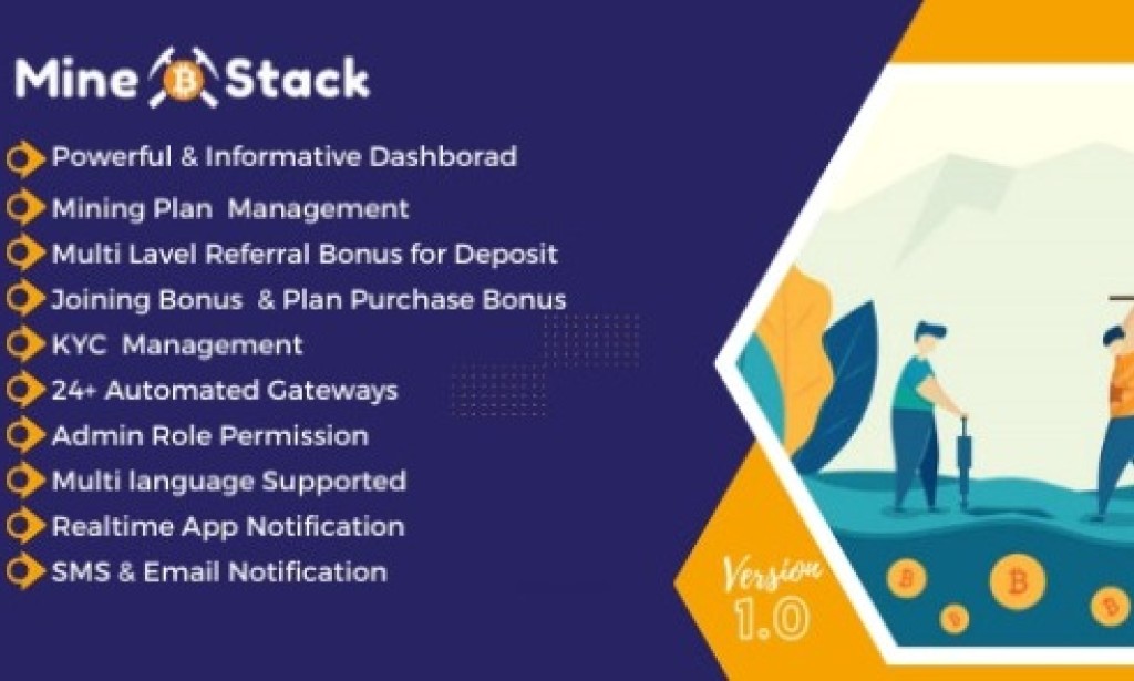 MineStack v1.0 – A Cloud Mining Platform PHP Script