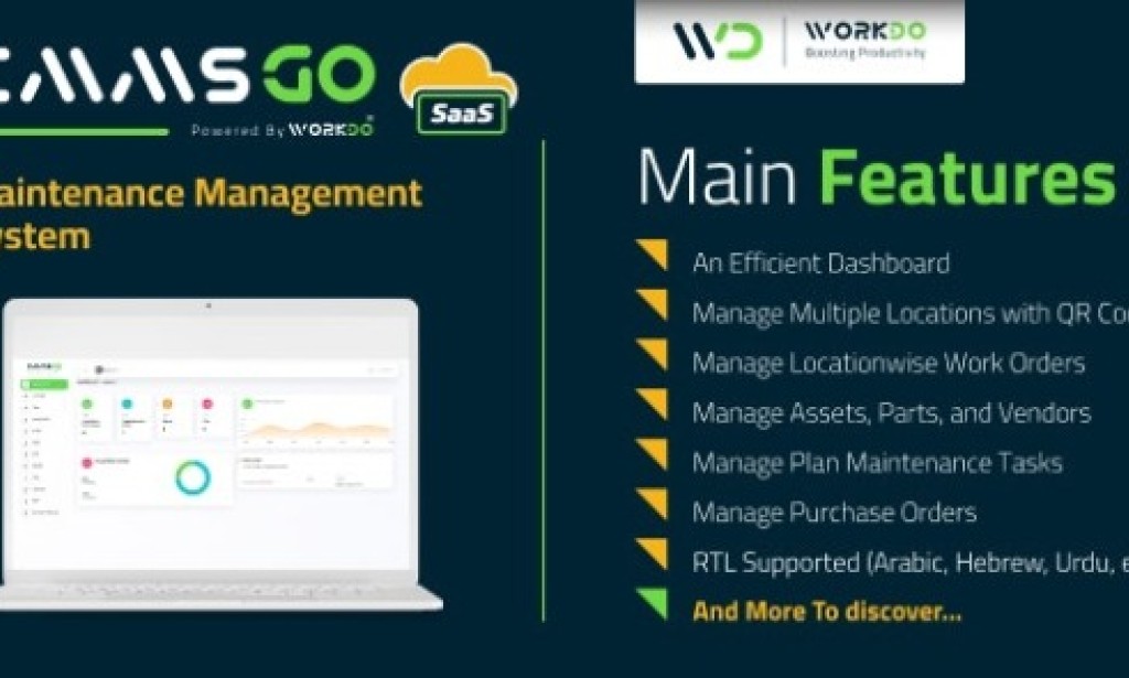 CMMSGo SaaS v1.0 – Maintenance Management System PHP Script