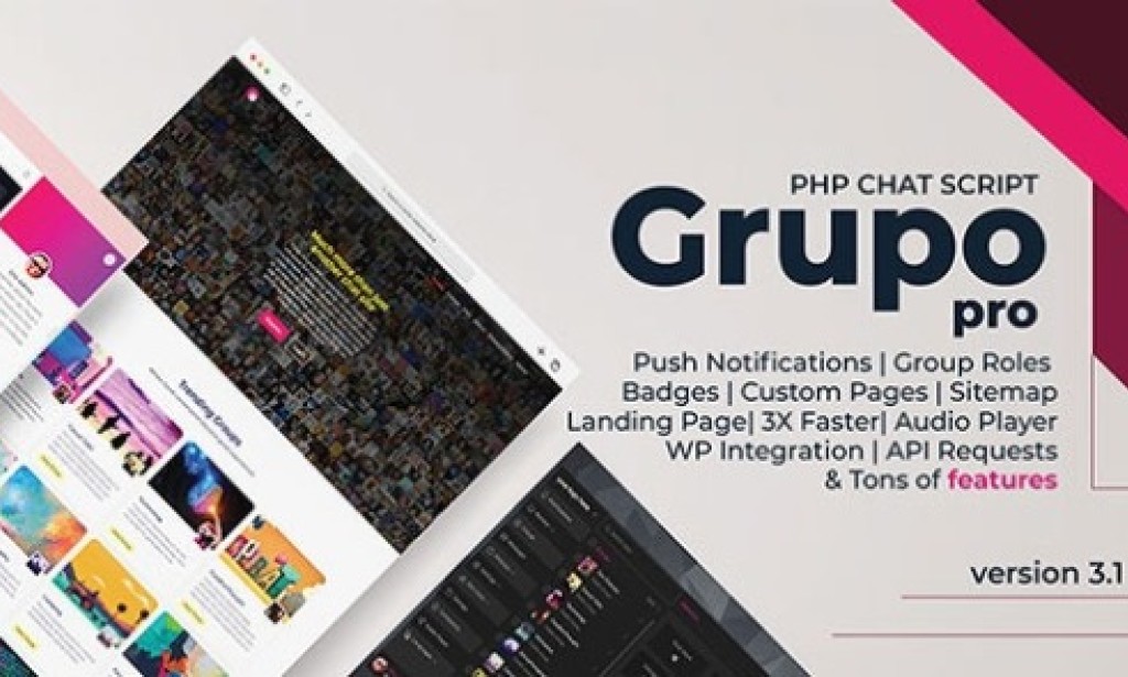 Grupo Chat v3.4 Nulled – Chat Room & Private Chat PHP Script