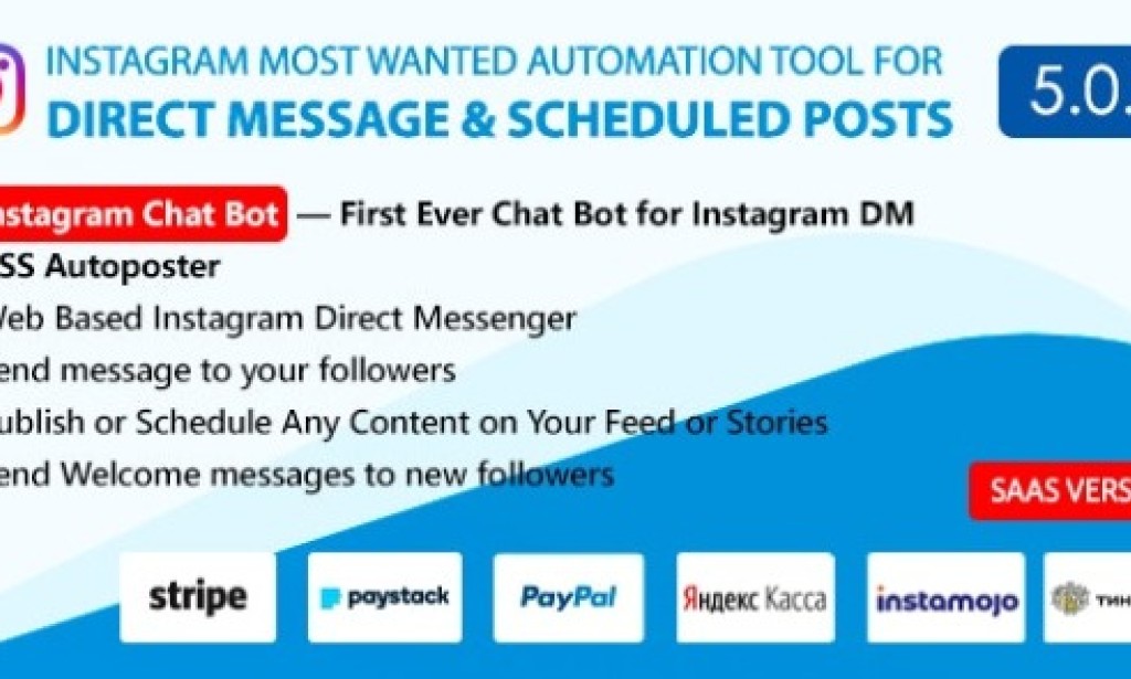 DM Pilot v5.0.3 Nulled — Instagram Chat Bot, Web Direct Messenger & Scheduled Posts PHP Script