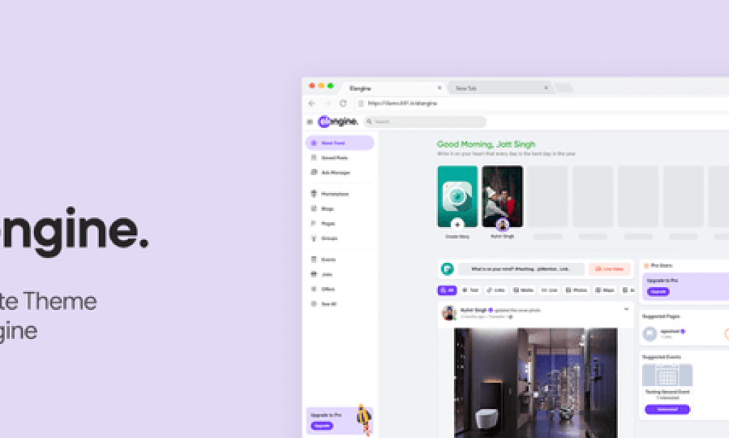 Elengine v2.1 – The Ultimate Sngine Theme
