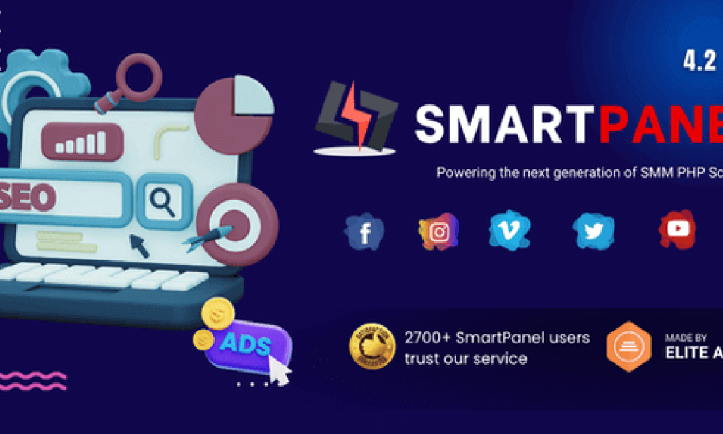 SmartPanel v4.2 – SMM Panel Script
