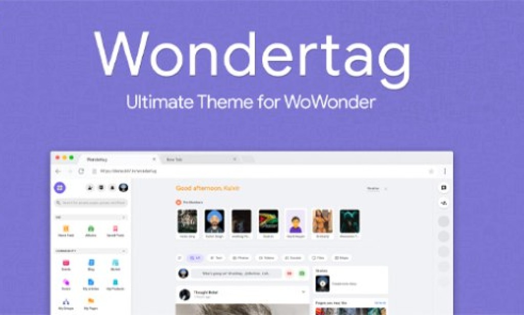 Wondertag v2.8 – The Ultimate WoWonder Theme Free