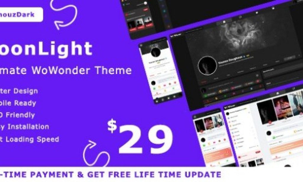 MoonLight v1.0 – The Ultimate WoWonder Theme Free