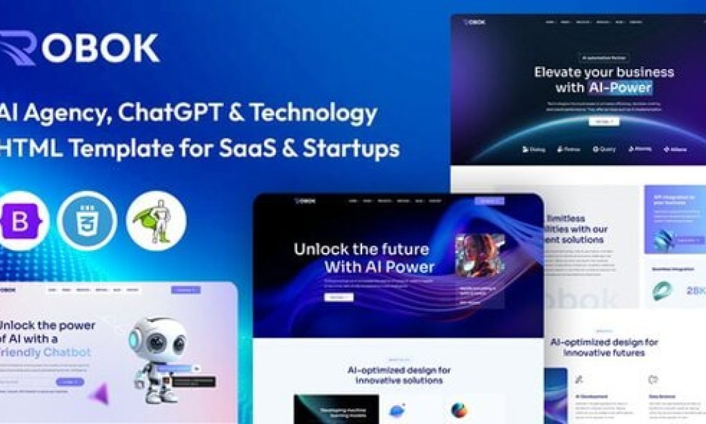 Robok v1.3 – AI Agency & Technology HTML Template
