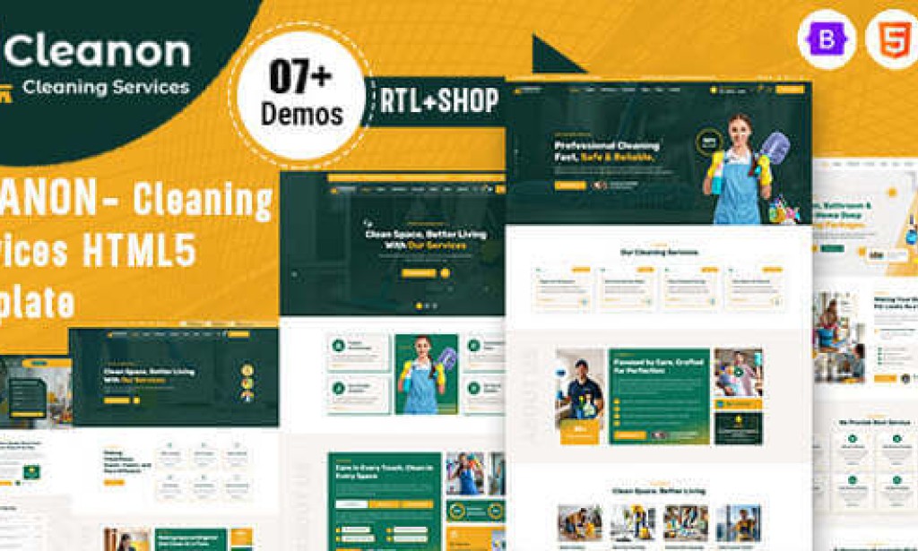 Cleanon – Cleaning Services HTML5 Template