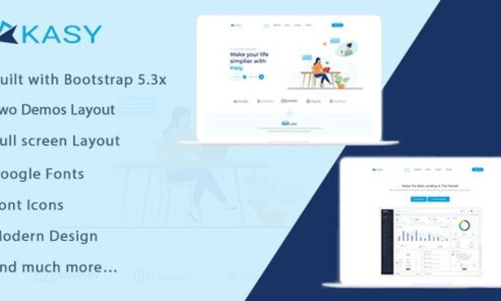 Kasy v1.1.0 – Responsive Landing Page Template