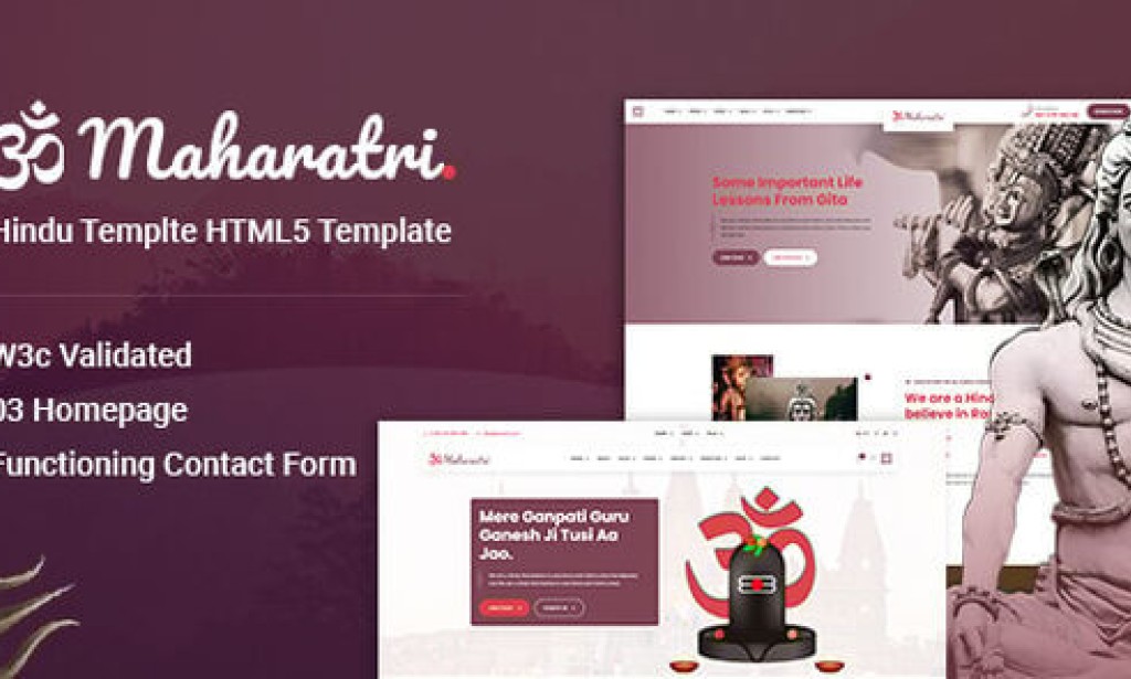 Maharatri v1.4 – Hindu Temple HTML5 Template