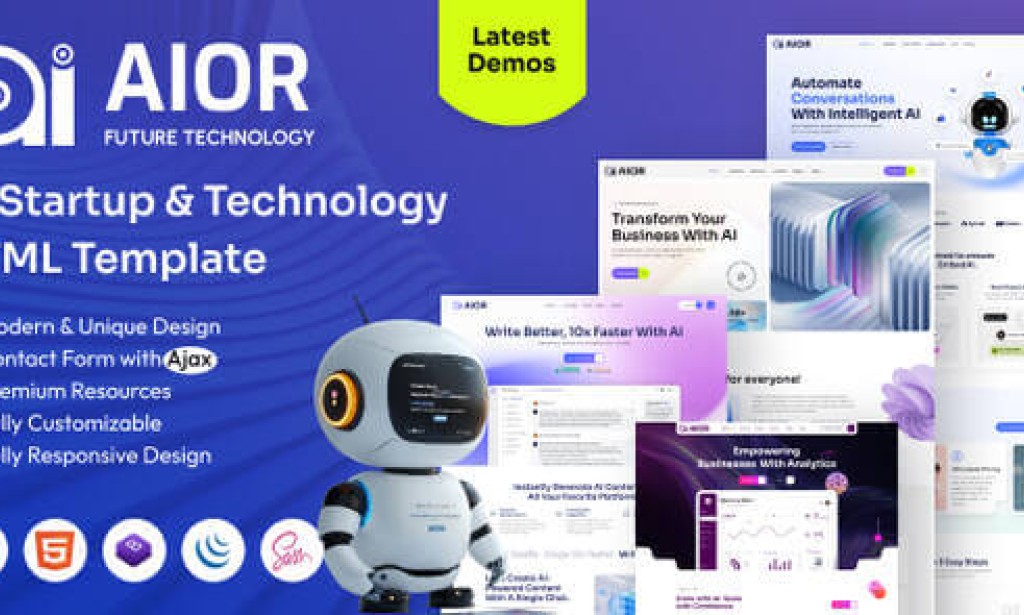 Aior – AI Startup & Technology HTML Template