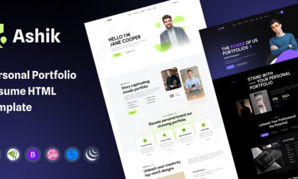 Ashik – Personal Portfolio HTML Template