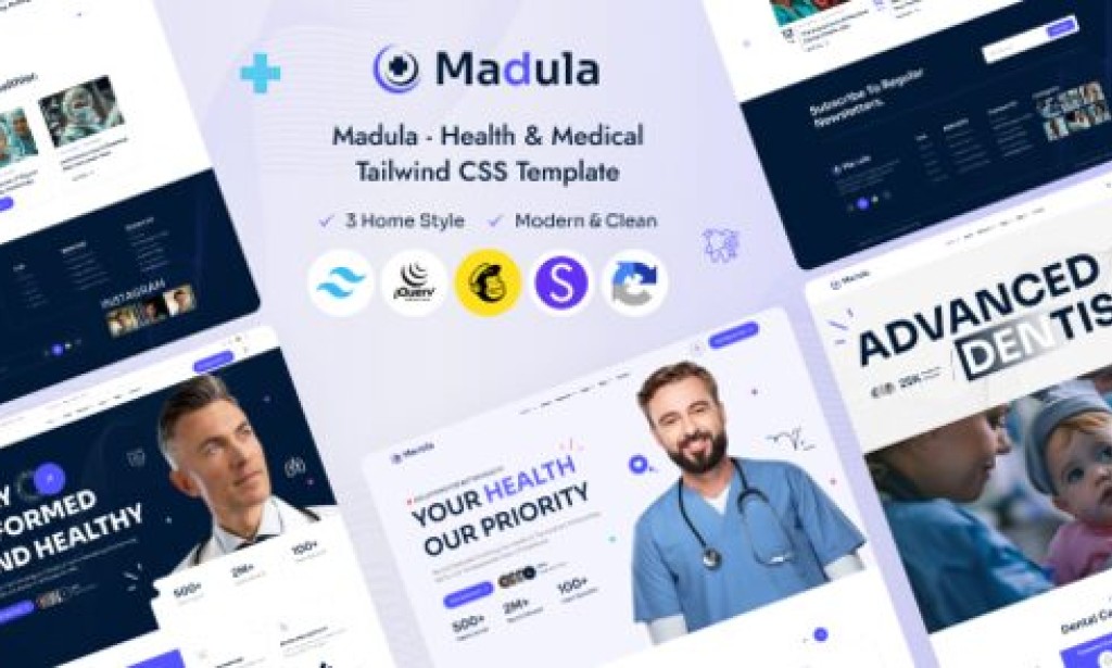 Madula – Health & Medical Tailwind CSS Template