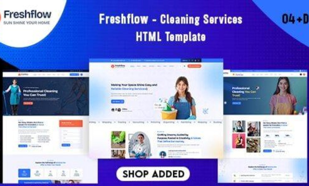 Freshflow v1.0 – Cleaning Services HTML Template
