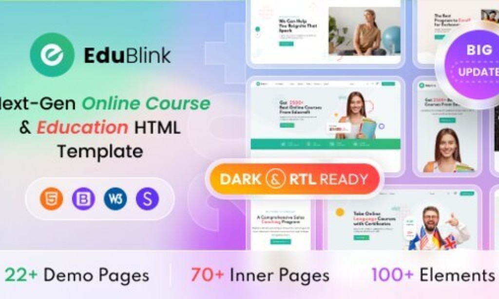 EduBlink v0.1.10 – The Next-Gen Education HTML Template
