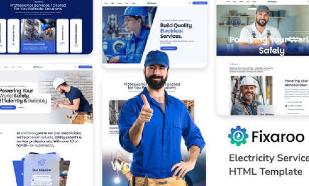 Fixaroo – Electricity Services HTML Template