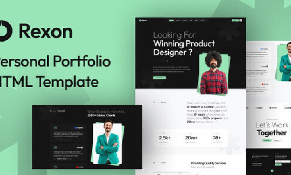 Rexon – Personal Portfolio HTML Template