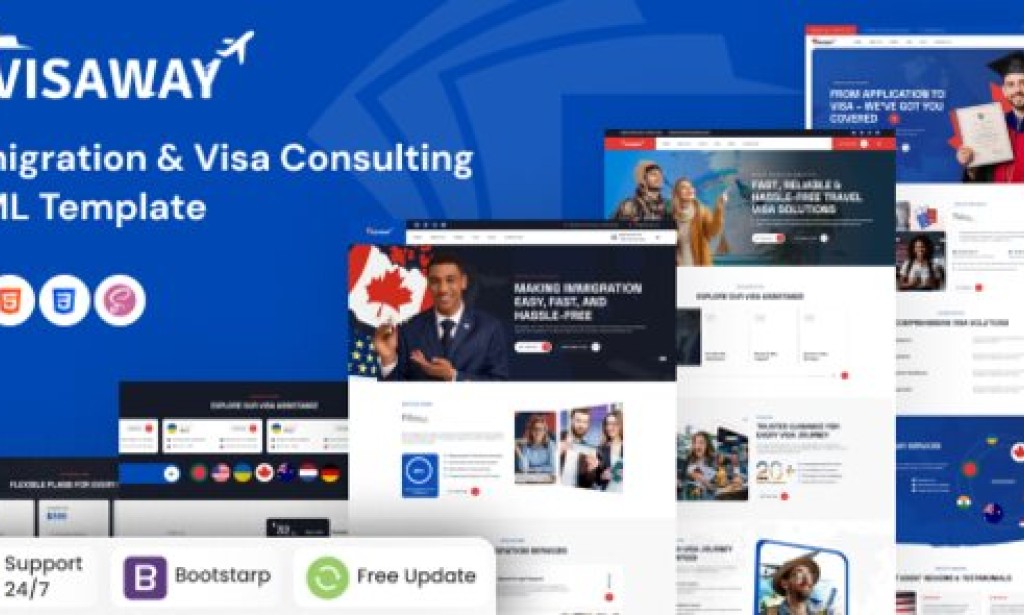 Visaway – Immigration and Visa Consulting HTML Template