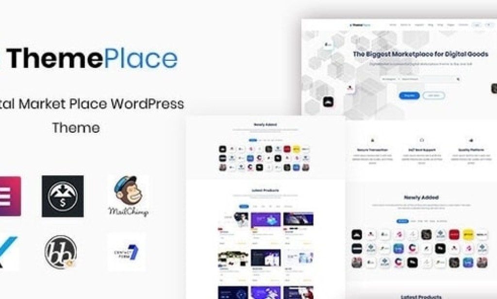 ThemePlace v1.1.6 – Marketplace WordPress Theme Free