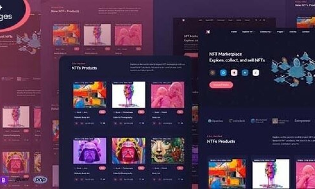 NftMarket – NFT Marketplace Responsive HTML Template