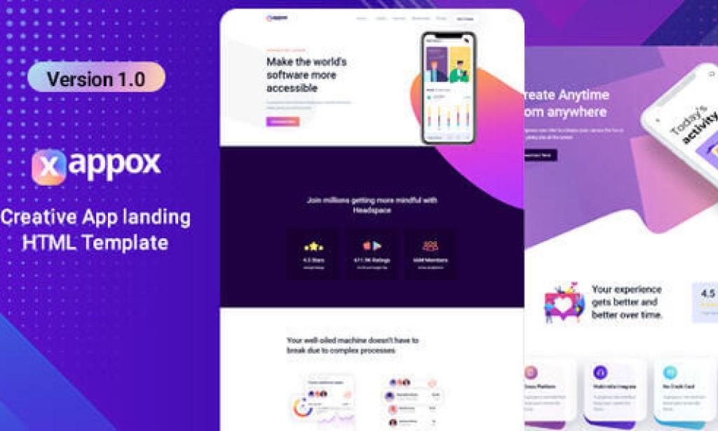 Xappox – App Landing Page Template