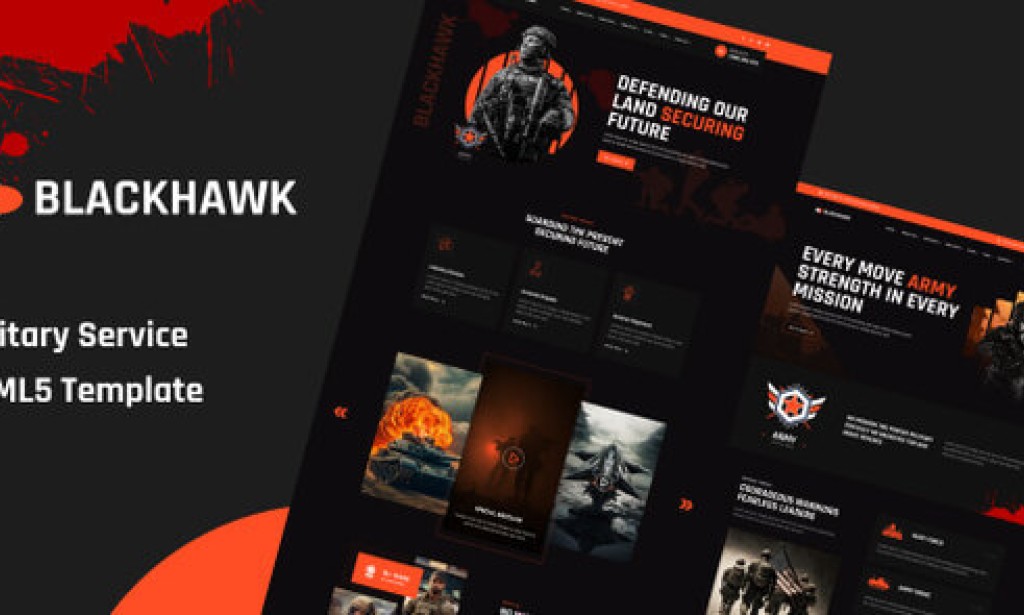 BlackHawak – Military Service HTML5 Template