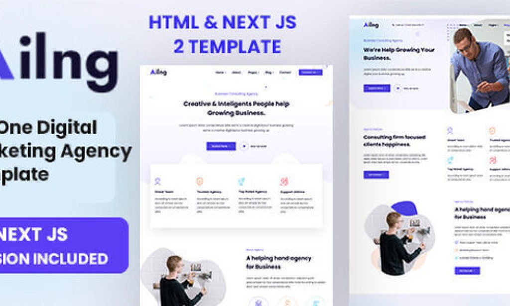 Ailng – 2 in One Digital Marketing Agency Template