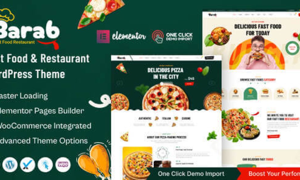 Barab – Fast Food & Restaurant HTML Template