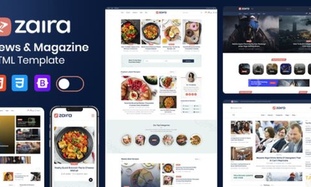Zaira – News Magazine HTML Template + RTL