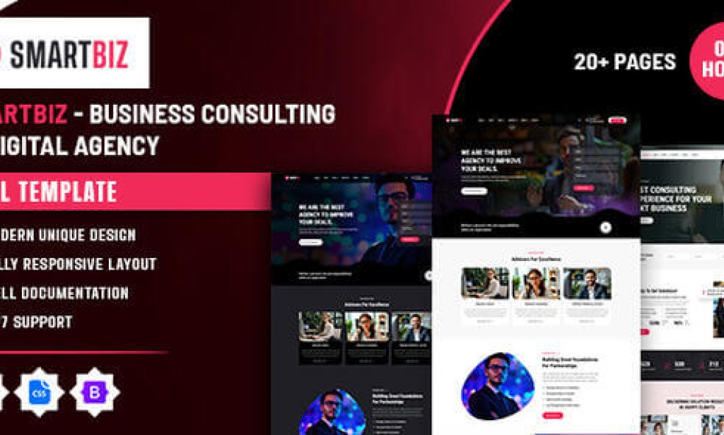 Smartbiz – Business Consulting & Digital Agency HTML Template