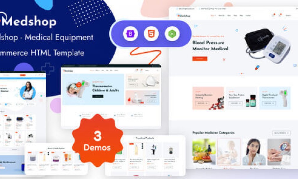 Medshop – Health & Medical eCommerce HTML Template